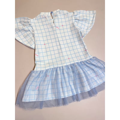 Vestido Infantil Coelhinho com Bolsinha Málagah