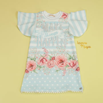 Vestido Infantil Make Things Happen Petit Cherie Vestido Infantil Make Things Happen Petit Cherie