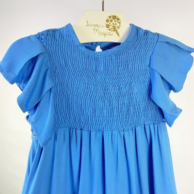 Vestido Infantil Málagah Azul 