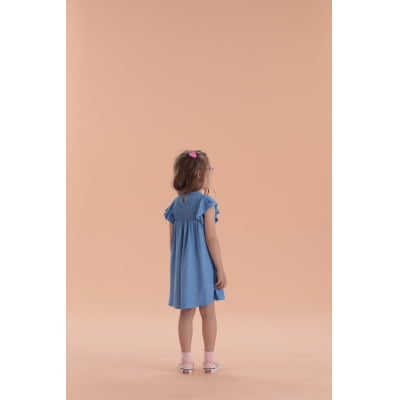 Vestido Infantil Málagah Azul 