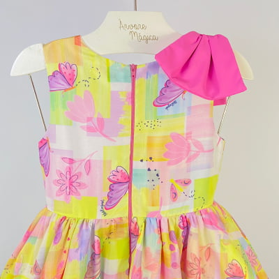 Vestido Infantil Málagah Borboletas 