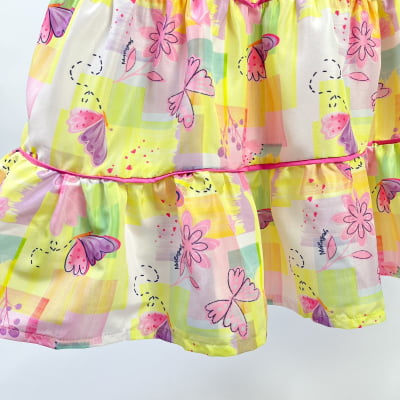 Vestido Infantil Málagah Borboletas Soltinho