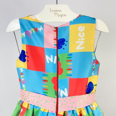 Vestido Infantil Málagah Fazendinha