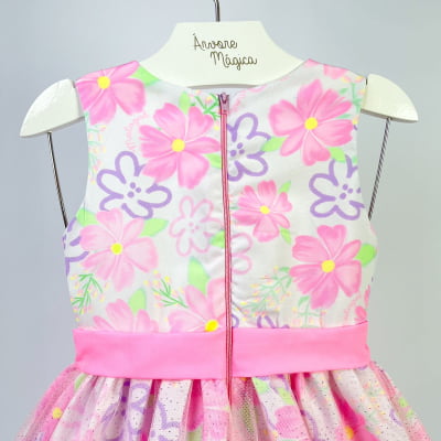 Vestido Infantil Málagah Floral Primavera