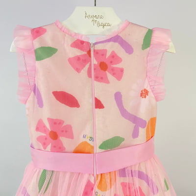 Vestido Infantil Málagah Flores Primavera 