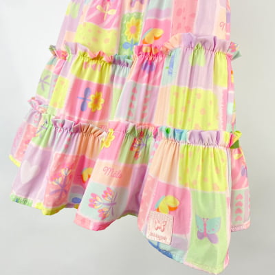 Vestido Infantil Málagah Flores Soltinho