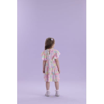 Vestido Infantil Málagah Flores Soltinho