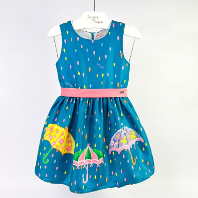 Vestido Infantil Málagah Chuvinha