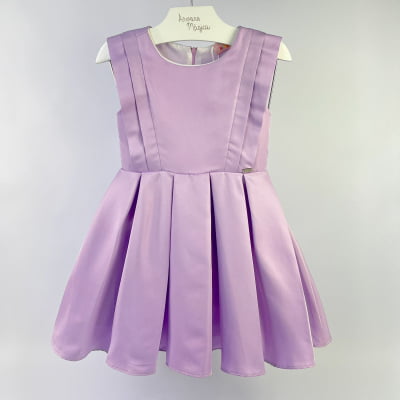 Vestido Infantil Málagah Lilás