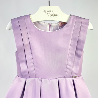 Vestido Infantil Málagah Lilás