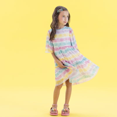 Vestido Infantil Málagah Multicolors