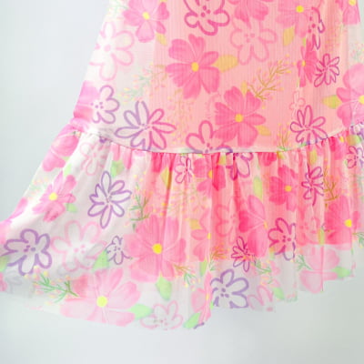 Vestido Infantil Málagah Neon Floral