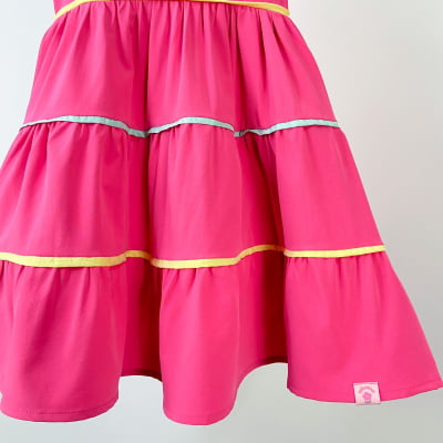 Vestido Infantil Málagah Rosa Três Marias 