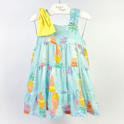  Vestido Infantil Málagah Sorvetinhos