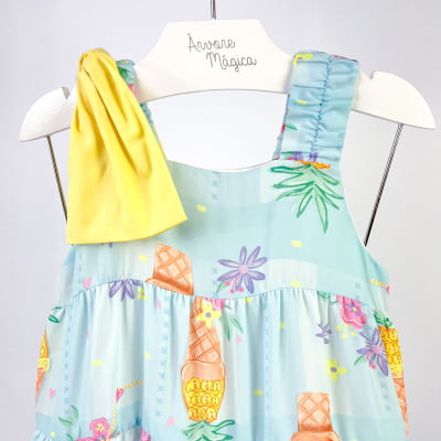  Vestido Infantil Málagah Sorvetinhos