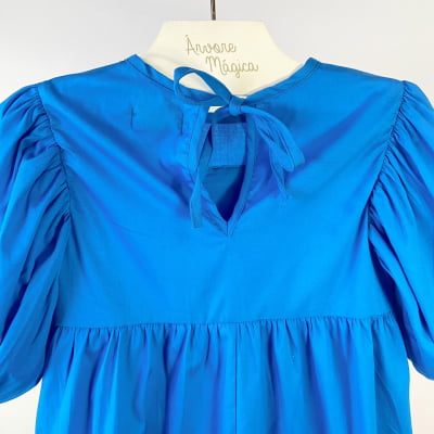 Vestido Infantil Málagah Três Marias Azul & Vermelho