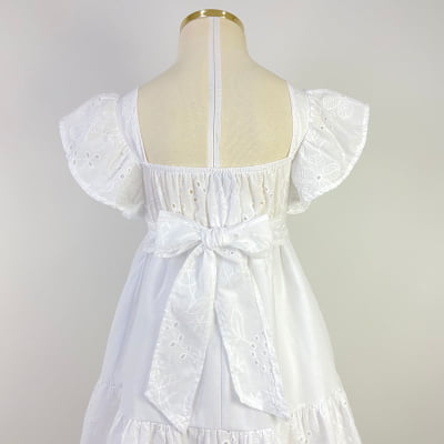 Vestido Infantil Momi Branco Jasmine