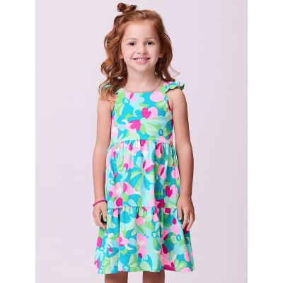 Vestido Infantil Momi Flores Melinda