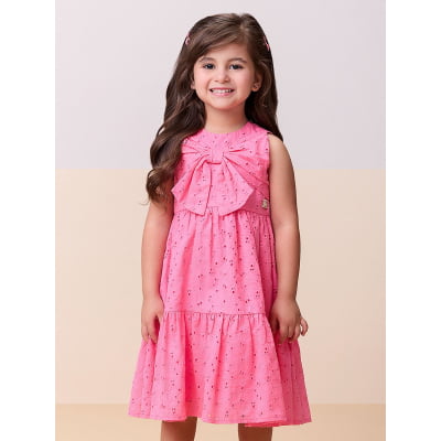 Vestido Infantil Momi Rosa Laise Agatha