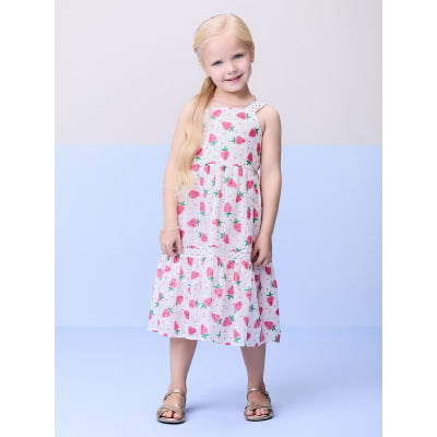 Vestido Infantil Momi Laise Moranguinhos