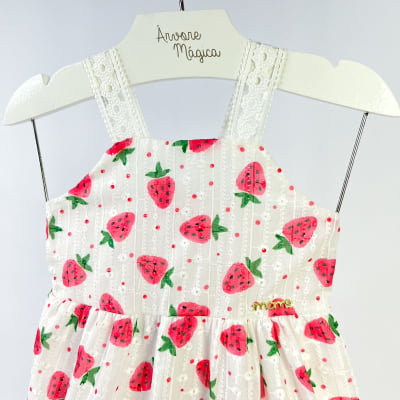 Vestido Infantil Momi Laise Moranguinhos