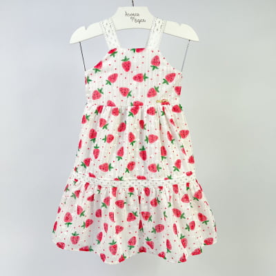 Vestido Infantil Momi Laise Moranguinhos