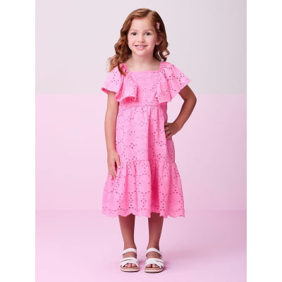 Vestido Infantil Momi Luna Laise Babados