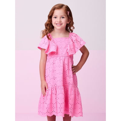 Vestido Infantil Momi Luna Laise Babados