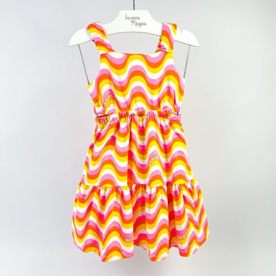 Vestido Infantil Momi Ondas de Verão