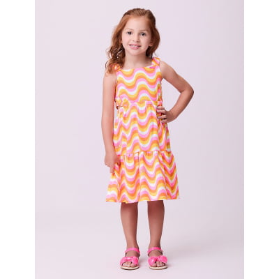 Vestido Infantil Momi Ondas de Verão