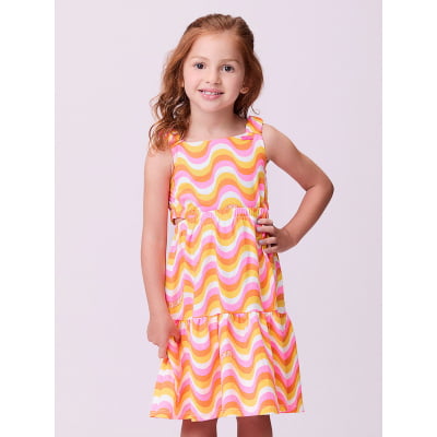 Vestido Infantil Momi Ondas de Verão