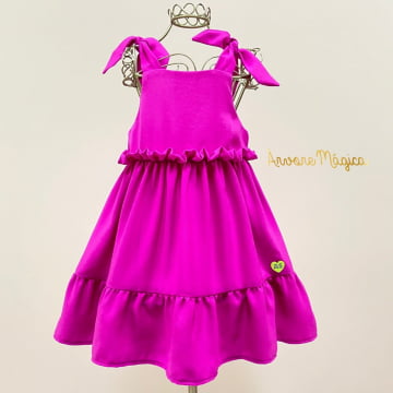 Vestido Infantil Rosa Pink Mon Sucré