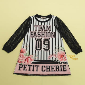 Vestido Infantil Team Fashion Petit Cherie Vestido Infantil Team Fashion Petit Cherie