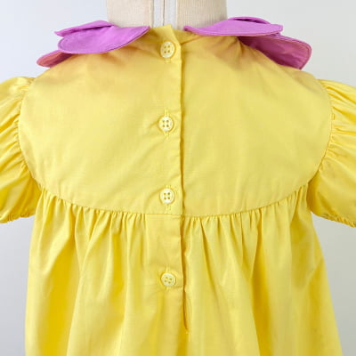 Vestido Infantil Um Mais Um Amarelo Virgínia