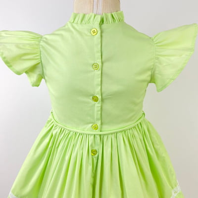 Vestido Infantil Um Mais Um Verde Lavínia