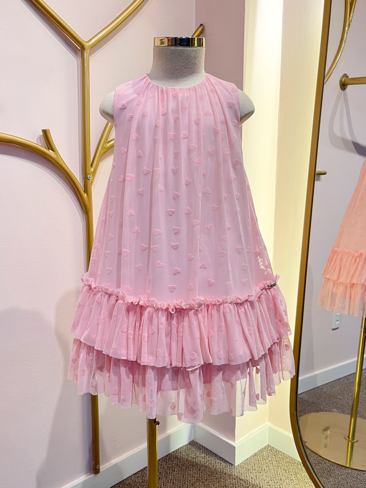 Vestido de Festa Infantil Tule Chuva de Amor Málagah