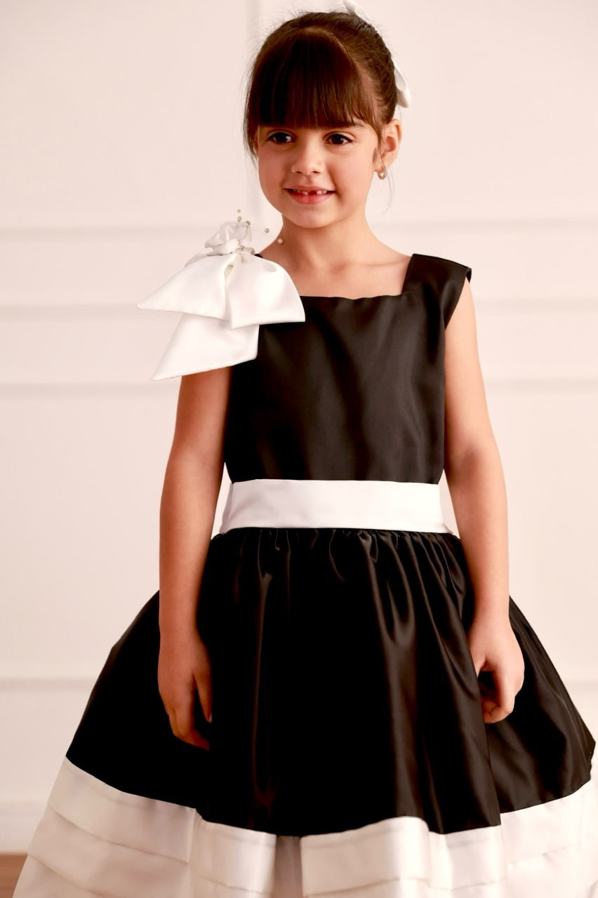 Vestido de Festa Infantil Luxo Chanel