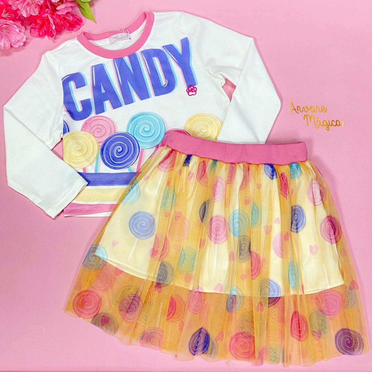 Conjunto Infantil Candy Mon Sucré