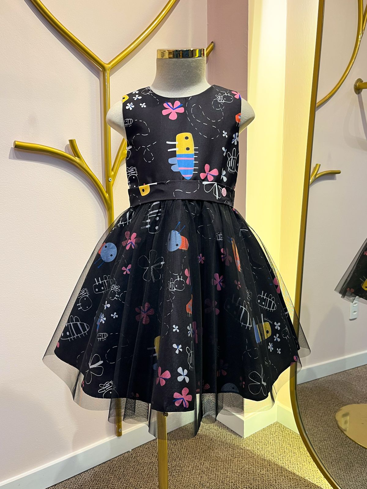 Vestido Infantil Abelhinhas Málagah