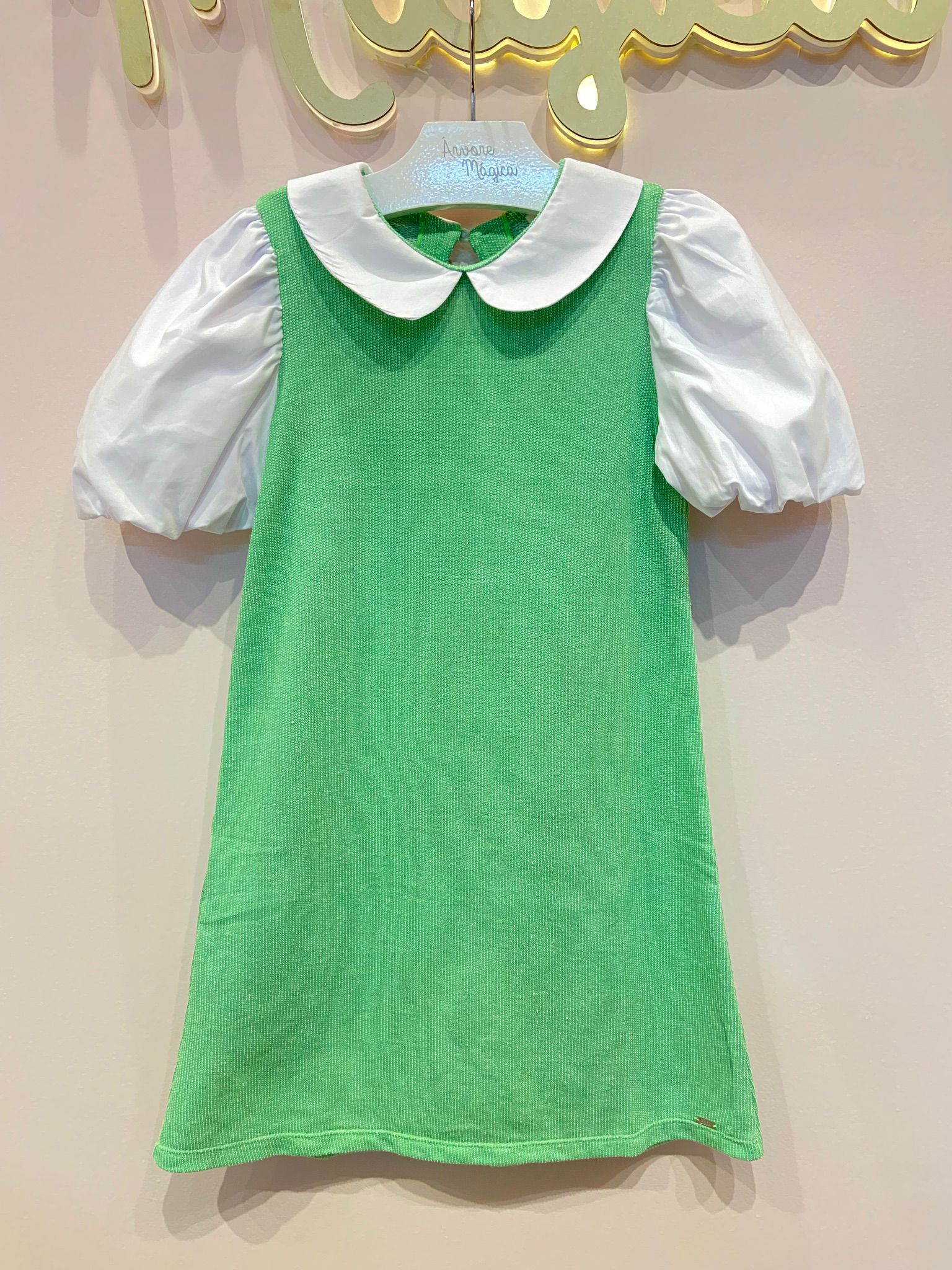 Vestido Infantil Beabá Nayla Verde 