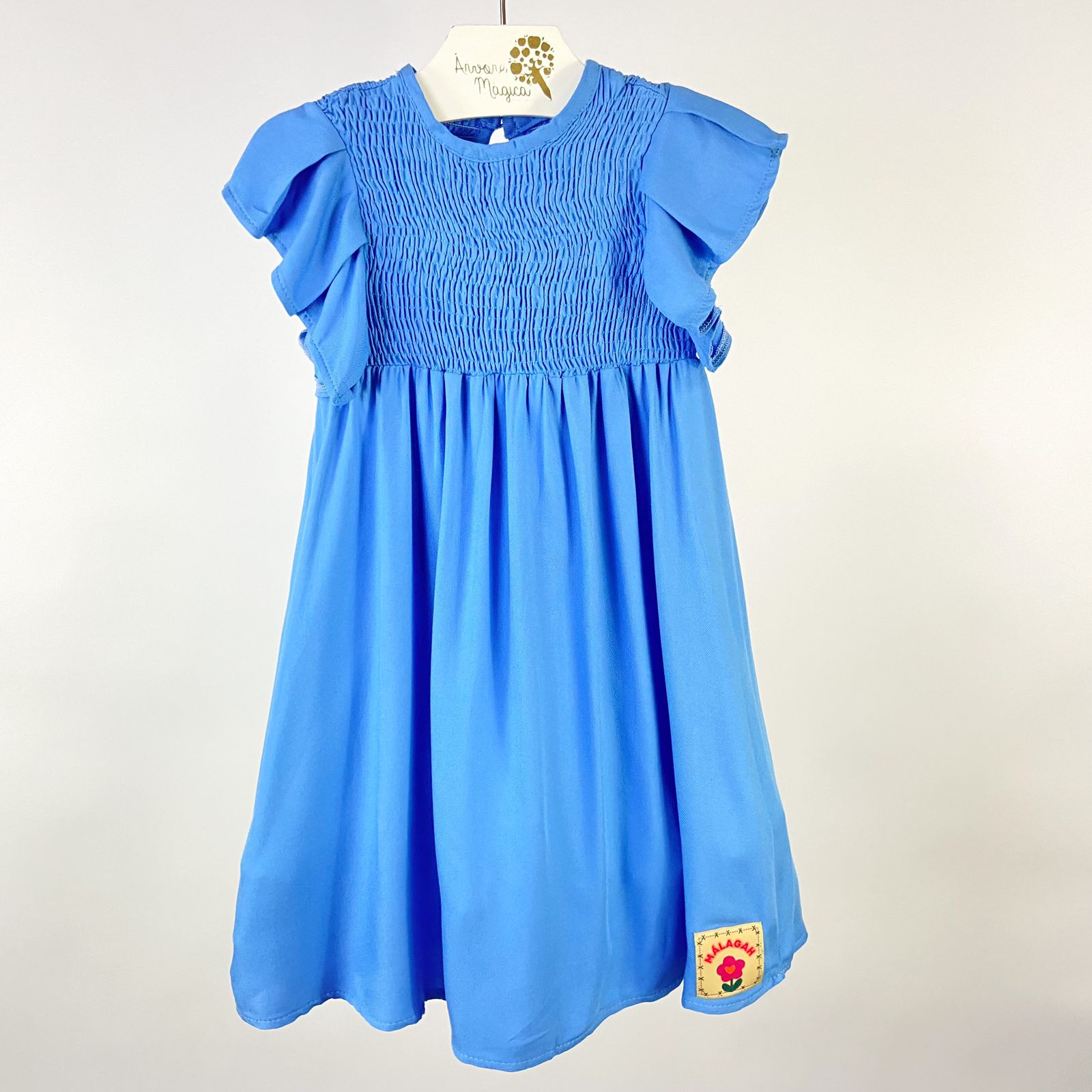 Vestido Infantil Málagah Azul 