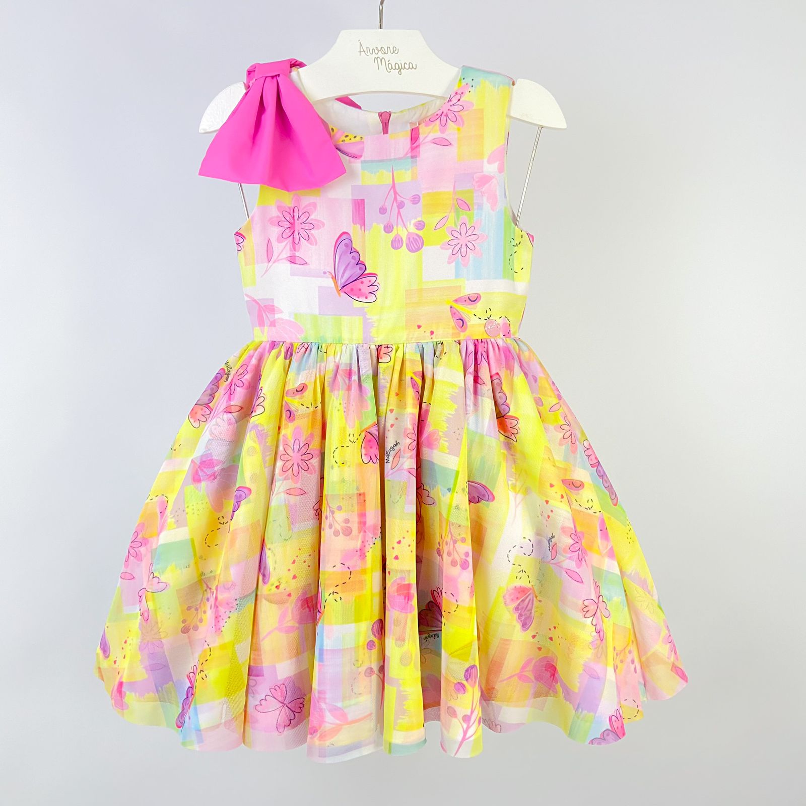 Vestido Infantil Málagah Borboletas 