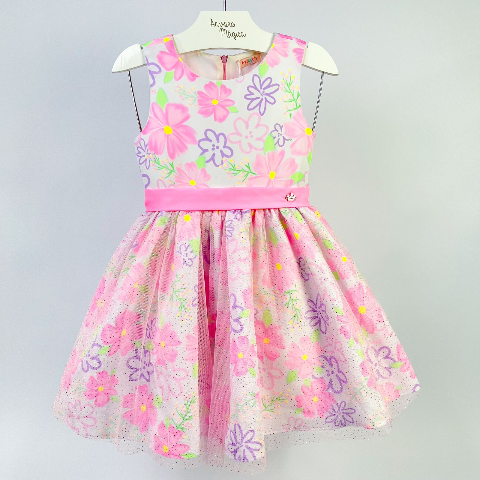 Vestido Infantil Málagah Floral Primavera