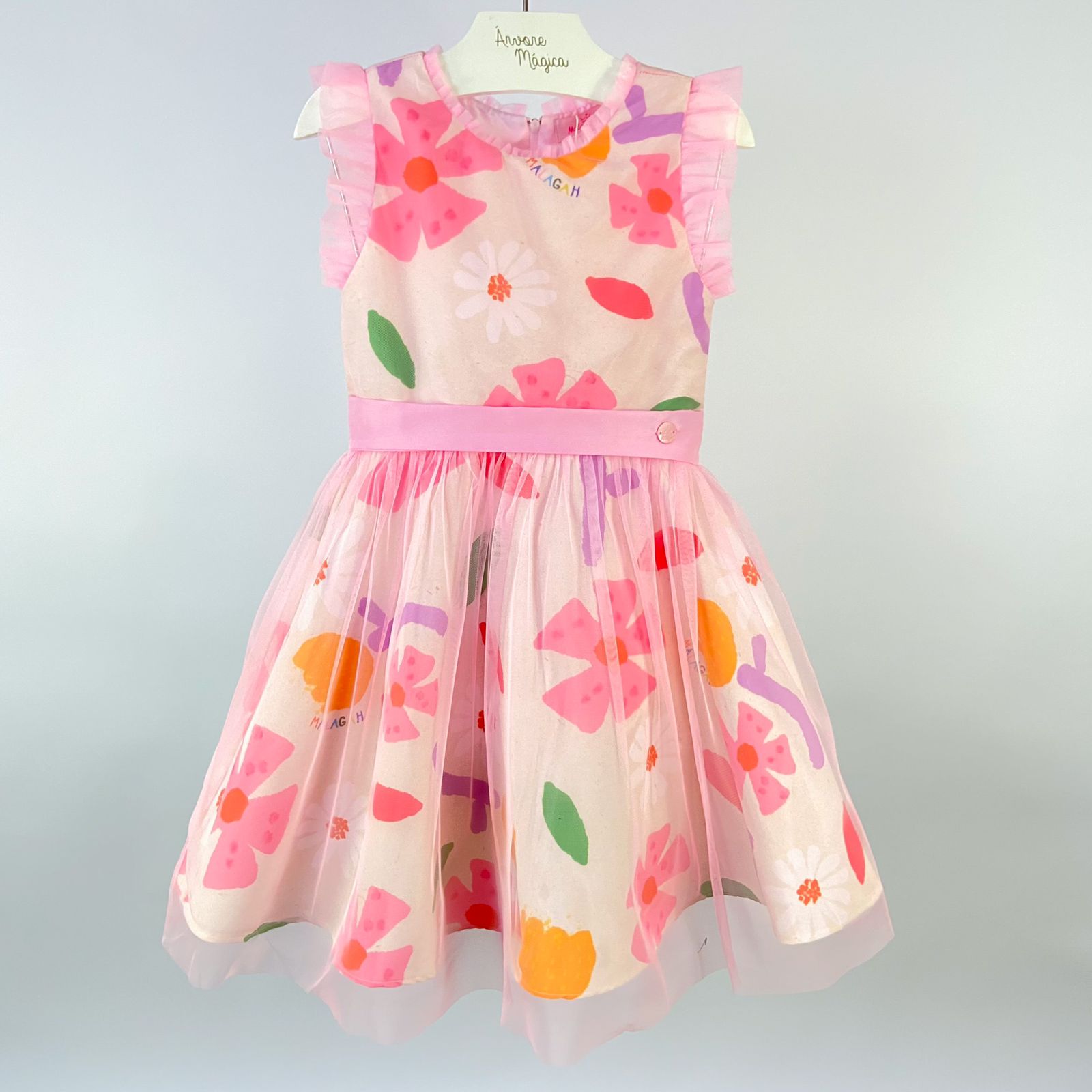 Vestido Infantil Málagah Flores Primavera 