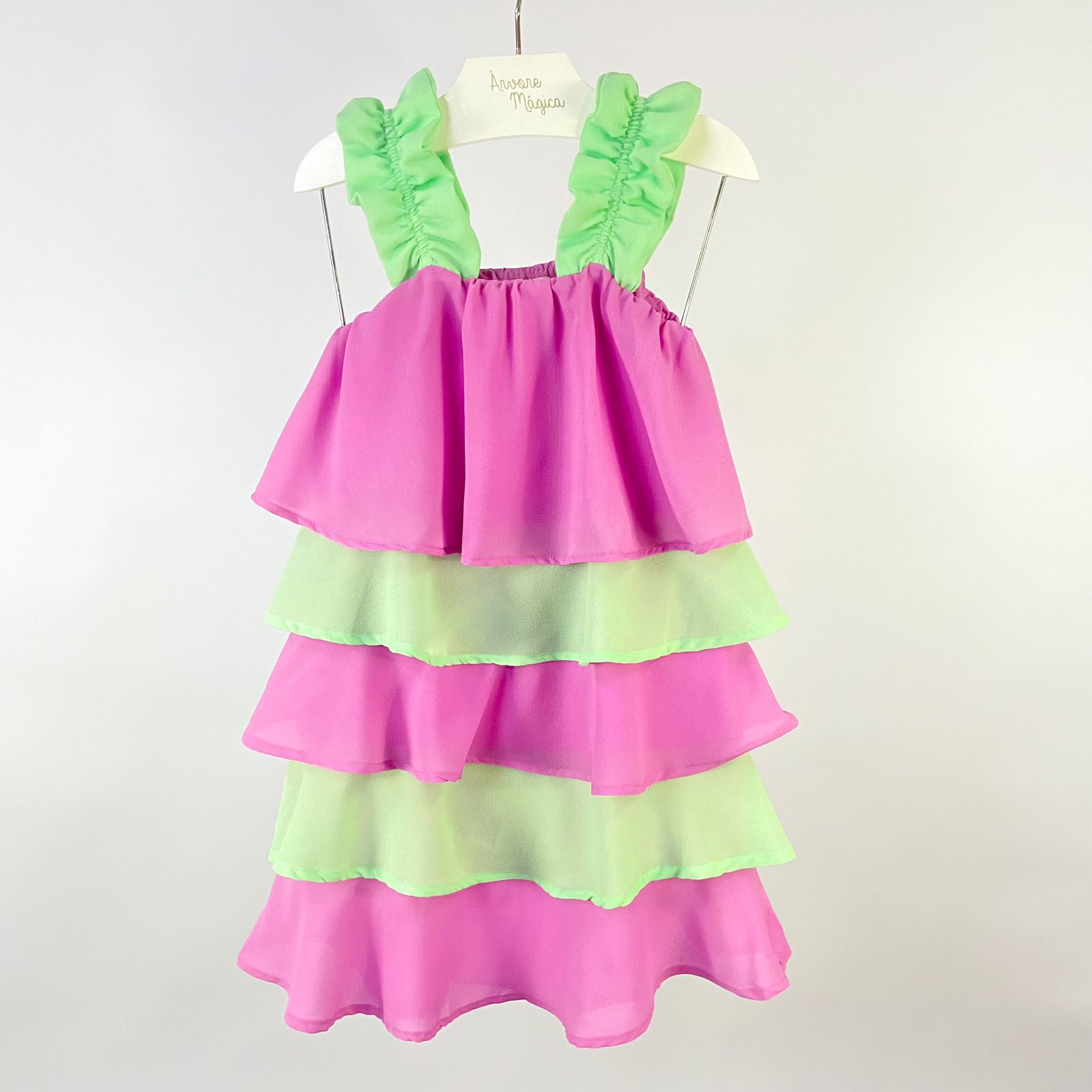 Vestido Infantil Málagah Três Marias Babados