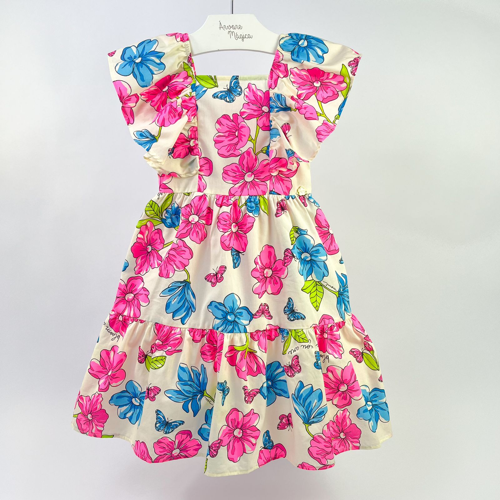 Vestido Infantil Momi Flores Verão