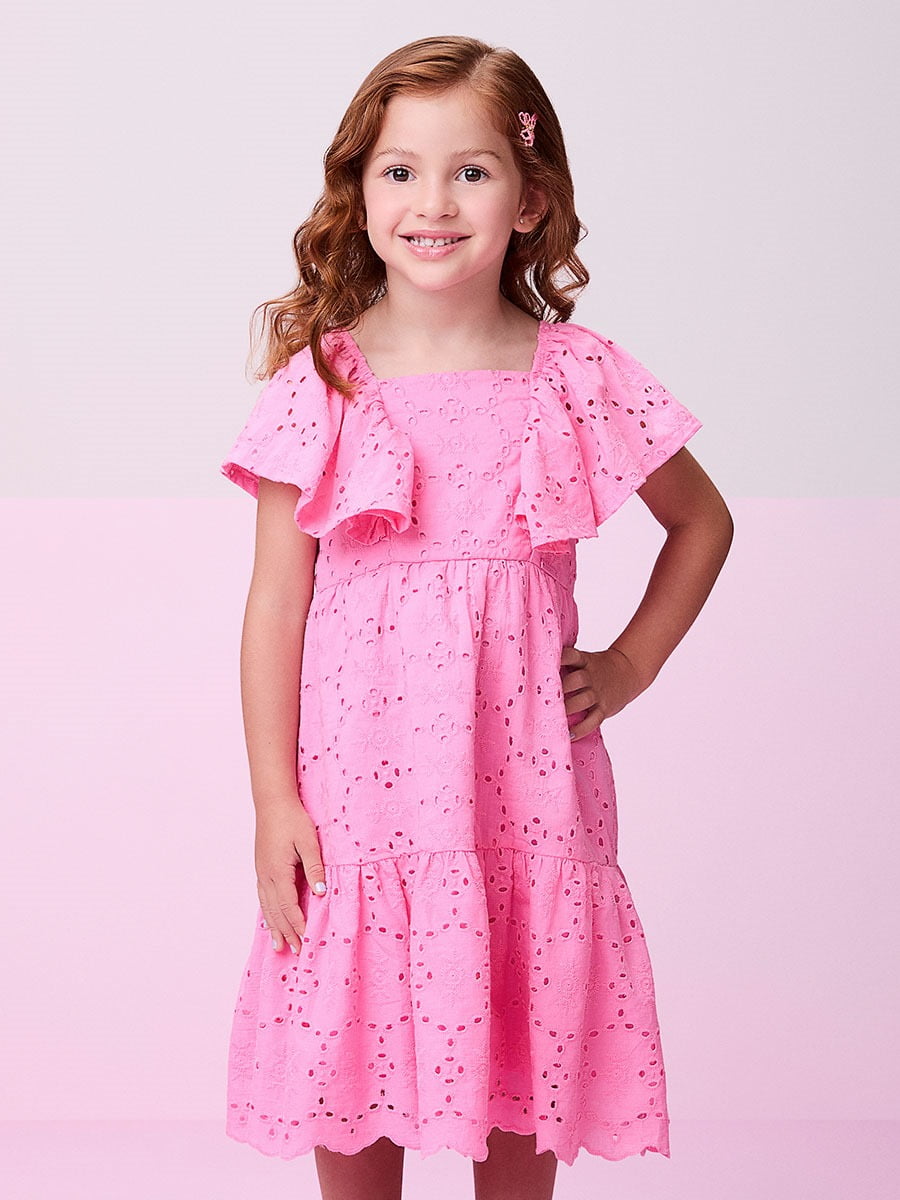 Vestido Infantil Momi Luna Laise Babados especiais da Árvore Mágica